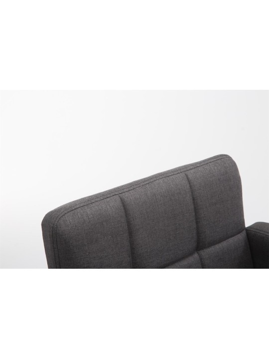 Tabouret de bar Los Angeles tissu C, gris foncé