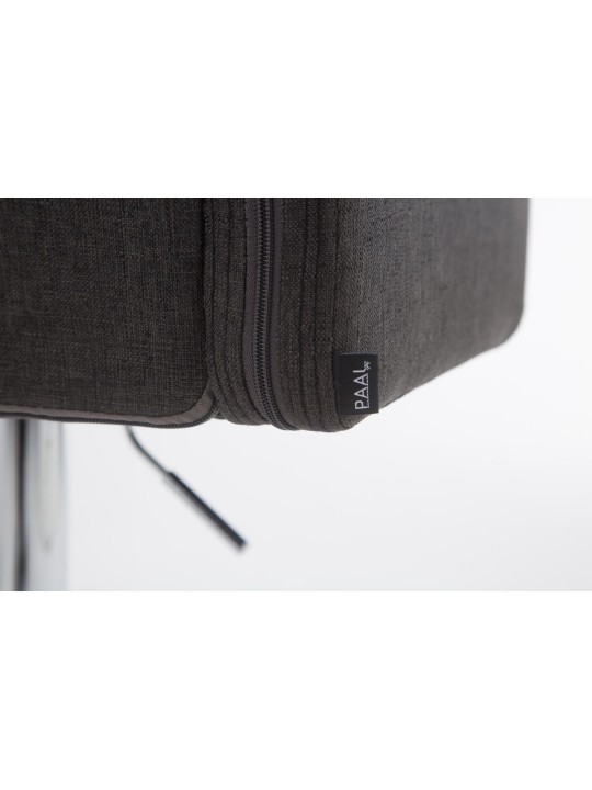 Tabouret de bar Los Angeles tissu C, gris foncé
