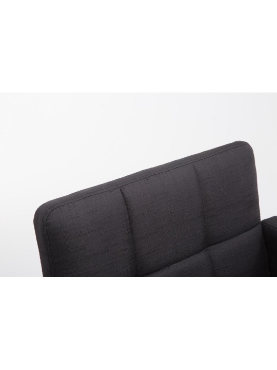 Tabouret de bar Los Angeles tissu C, noir Tabouret de bar Los Angeles tissu C, noir