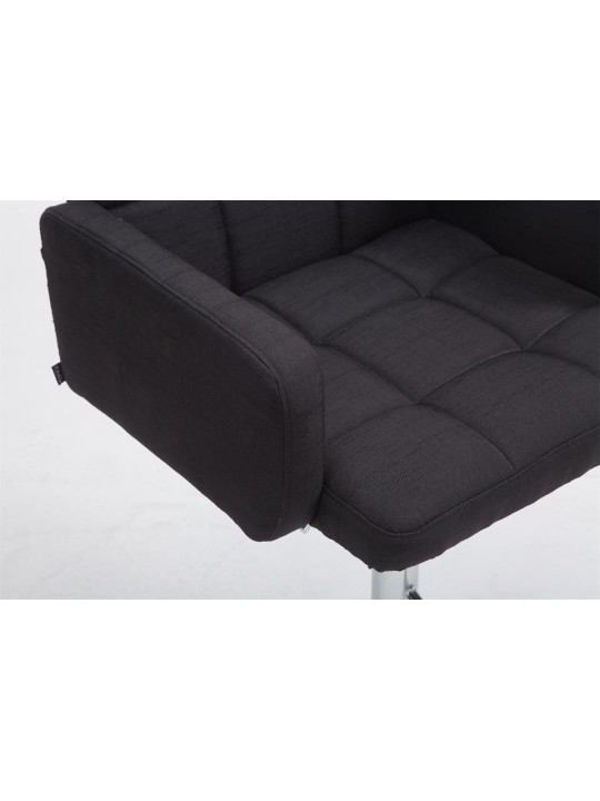 Tabouret de bar Los Angeles tissu C, noir Tabouret de bar Los Angeles tissu C, noir