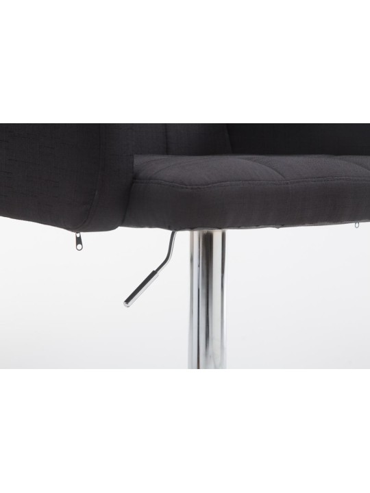 Tabouret de bar Los Angeles tissu C, noir Tabouret de bar Los Angeles tissu C, noir