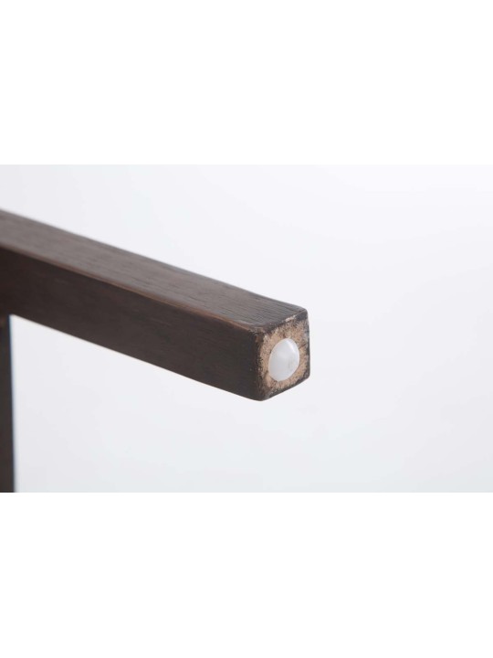 Tabouret de bar Louise tissu antique, gris foncé