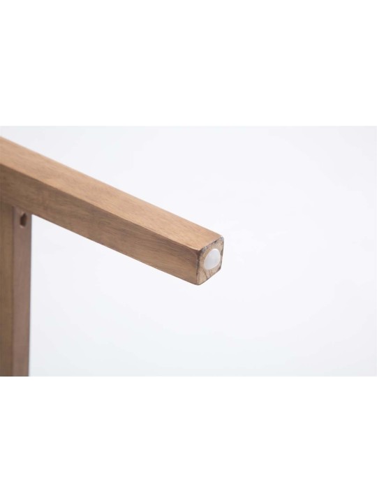 Tabouret de bar Louise tissu antique-clair, gris foncé