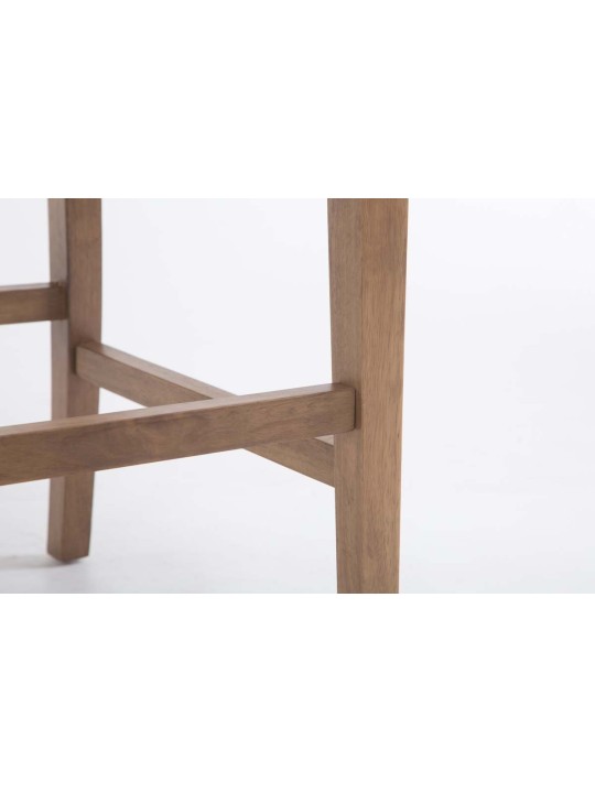 Tabouret de bar Louise tissu antique-clair, gris clair Tabouret de bar Louise tissu antique-clair, gris clair