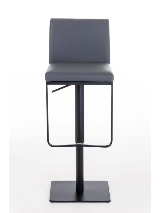 Tabouret de bar Panama B simili cuir, gris