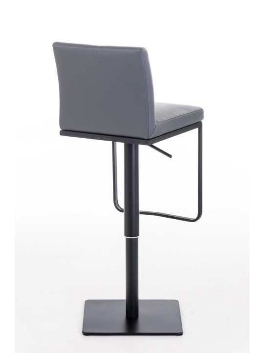 Tabouret de bar Panama B simili cuir, gris
