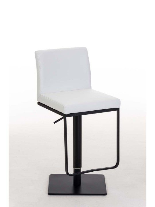Tabouret de bar Panama B simili cuir, blanc Tabouret de bar Panama B simili cuir, blanc