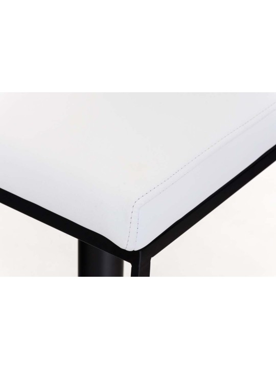 Tabouret de bar Panama B simili cuir, blanc Tabouret de bar Panama B simili cuir, blanc