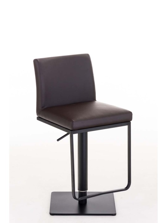 Tabouret de bar Panama B simili cuir, brun