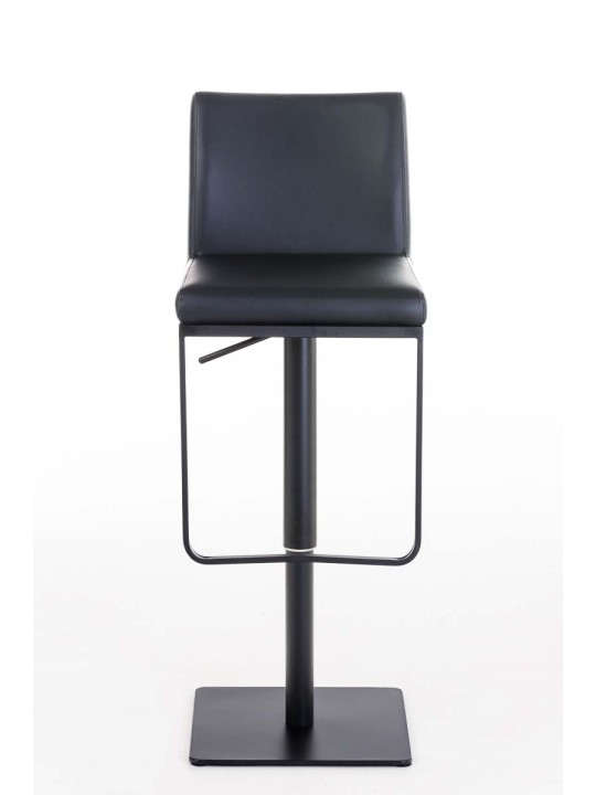 Tabouret de bar Panama B simili cuir, noir
