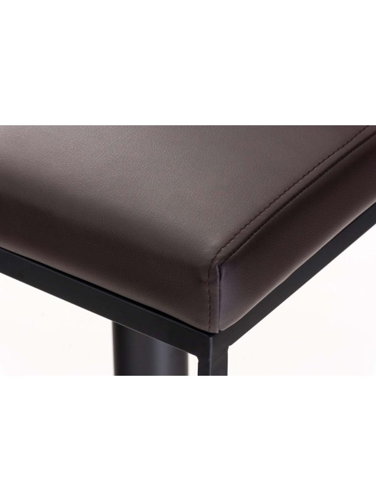 Tabouret de bar Panama B simili cuir, brun
