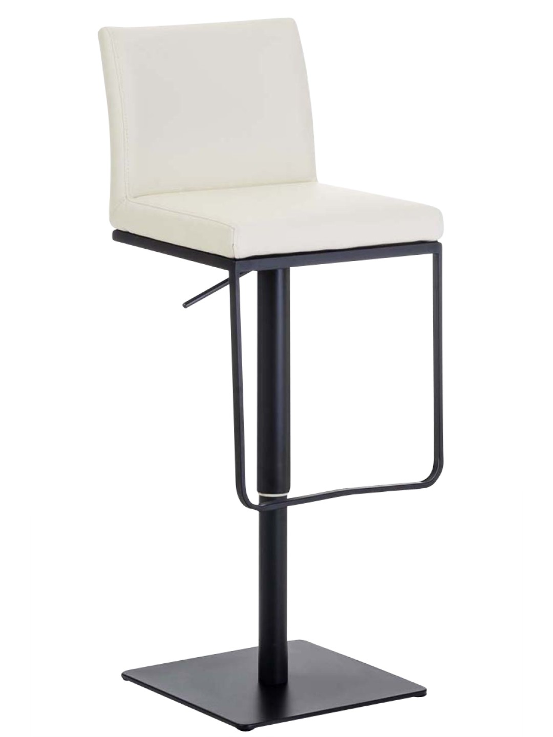 Tabouret de bar Panama B simili cuir, crème