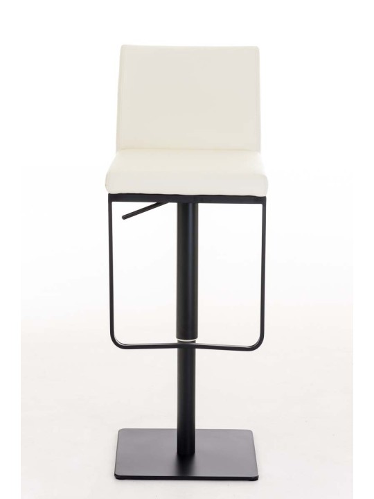 Tabouret de bar Panama B simili cuir, crème