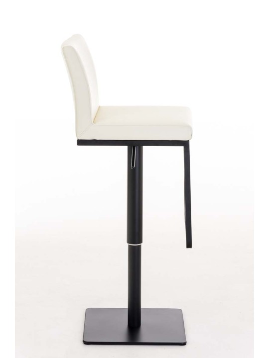 Tabouret de bar Panama B simili cuir, crème