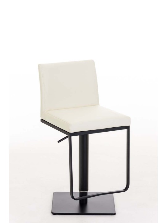 Tabouret de bar Panama B simili cuir, crème