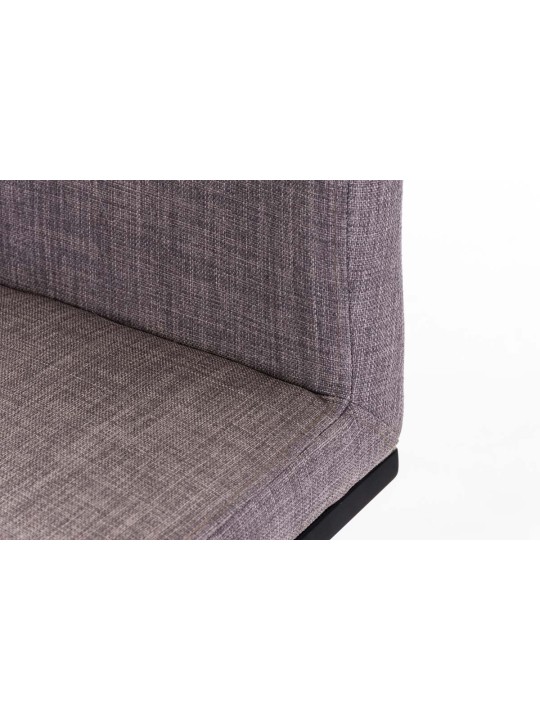 Tabouret de bar Panama B tissu, gris