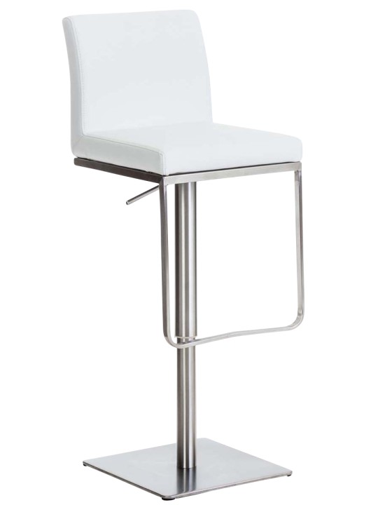 Tabouret de bar Panama E simili cuir, blanc