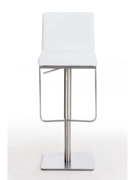 Tabouret de bar Panama E simili cuir, blanc