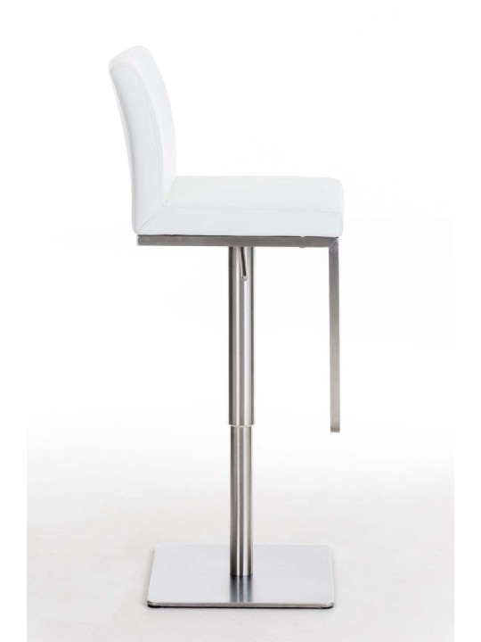 Tabouret de bar Panama E simili cuir, blanc