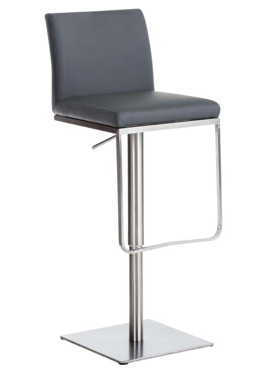 Tabouret de bar Panama E simili cuir, gris