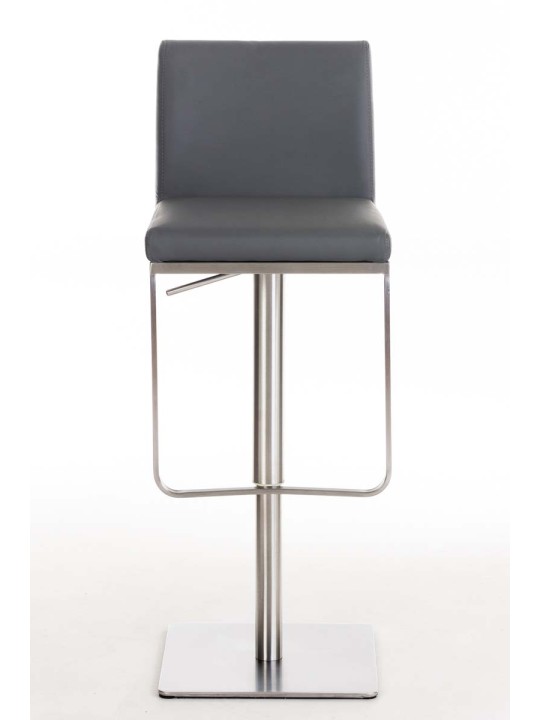Tabouret de bar Panama E simili cuir, gris