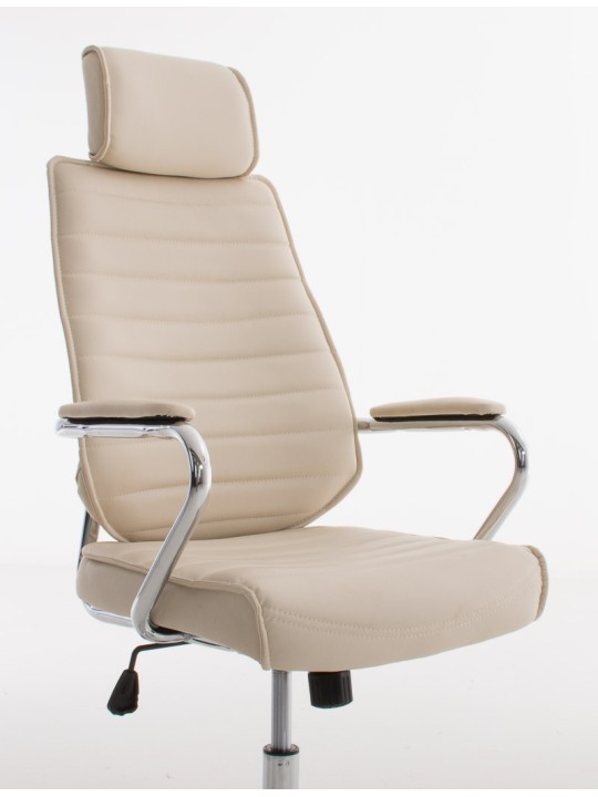 Chaise de bureau Rako V2, crème