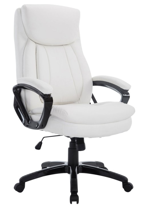 Chaise de bureau Plato, blanc