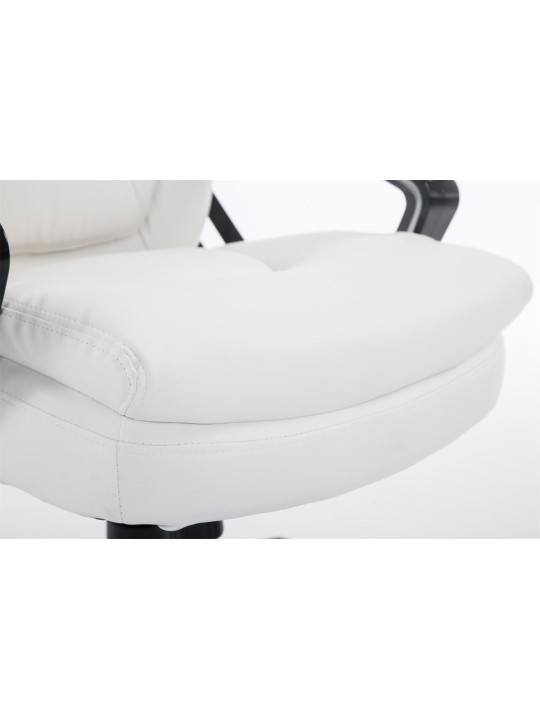 Chaise de bureau Plato, blanc