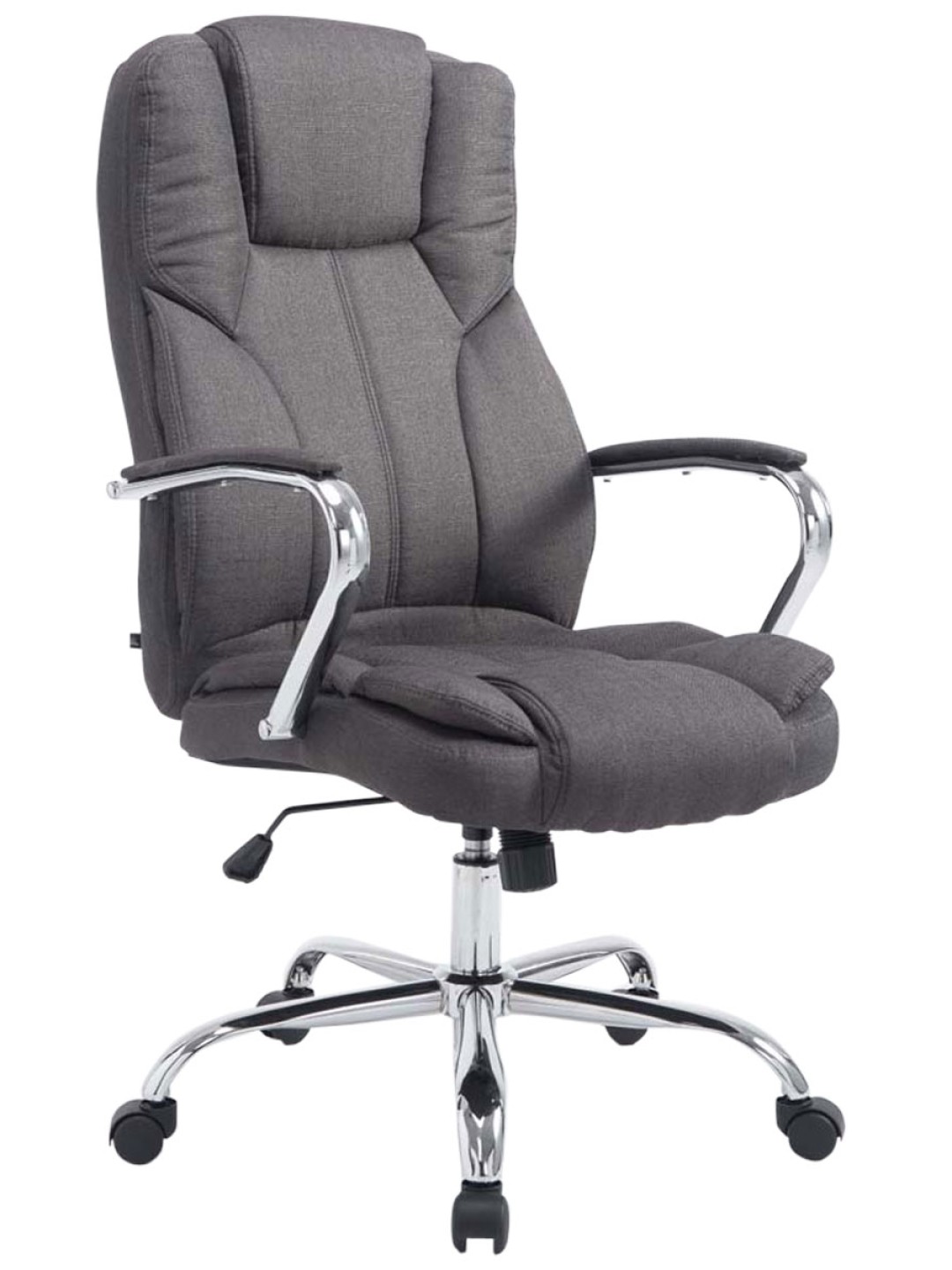 Chaise de bureau BIG Xanthos tissu V2, gris foncé