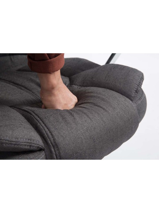Chaise de bureau BIG Xanthos tissu V2, gris foncé Chaise de bureau BIG Xanthos tissu V2, gris foncé
