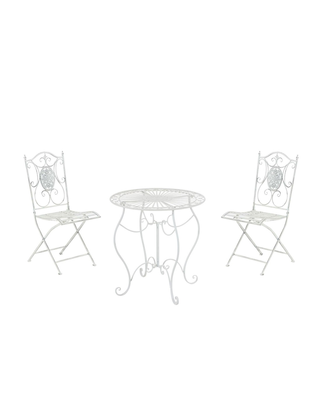 Groupe de sièges Aldeano, blanc antique