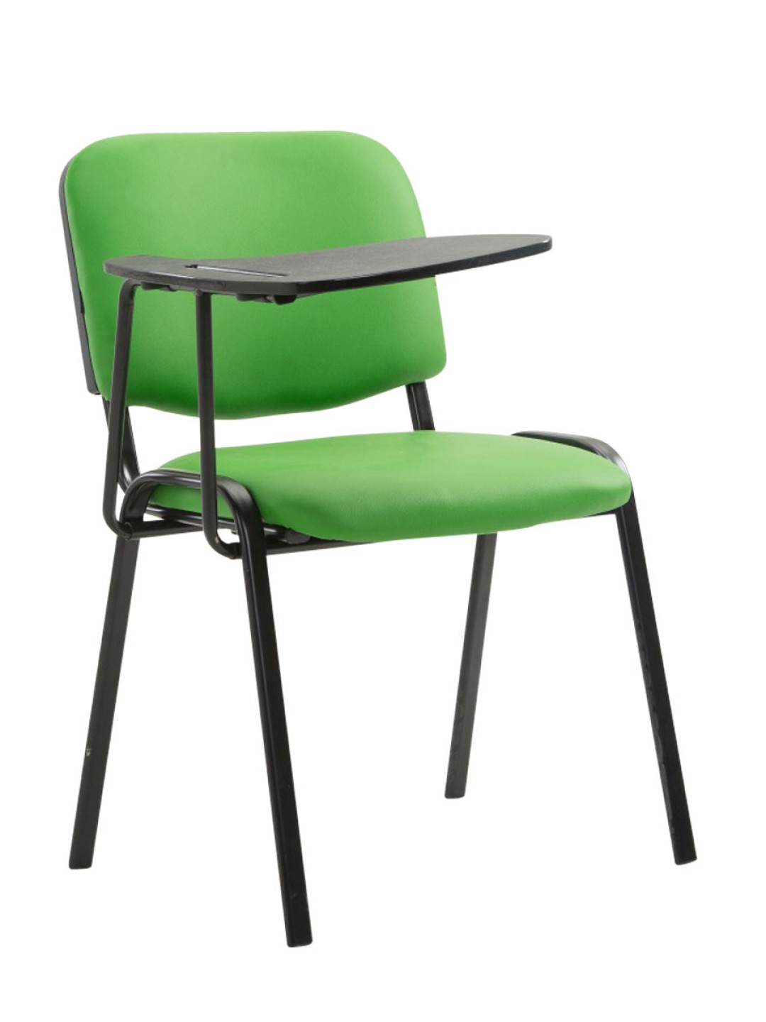 Chaise Ken avec table pliante simili cuir, vert