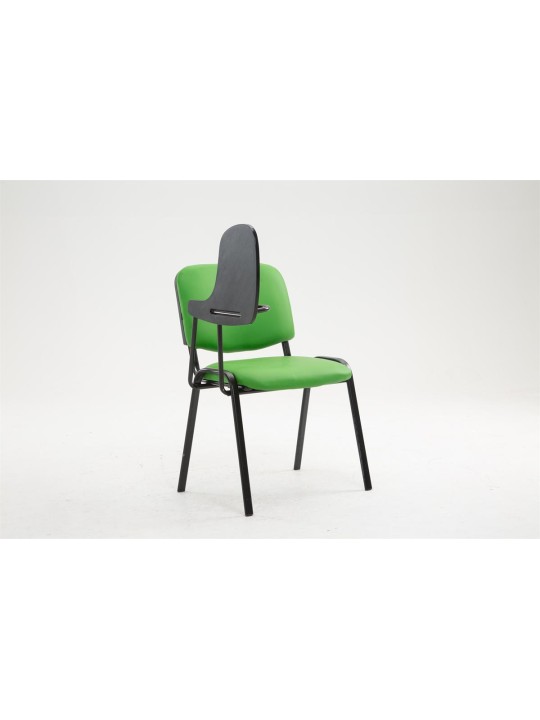 Chaise Ken avec table pliante simili cuir, vert