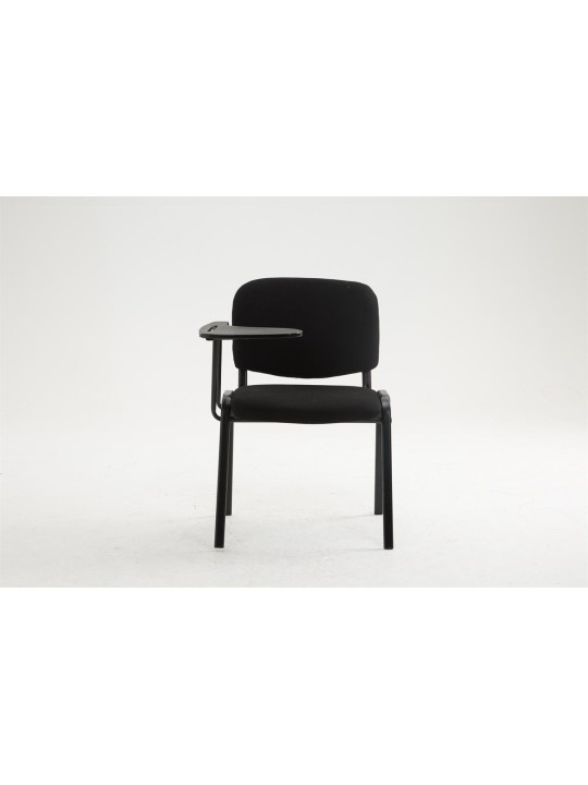 Chaise Ken avec table pliante en tissu, noir