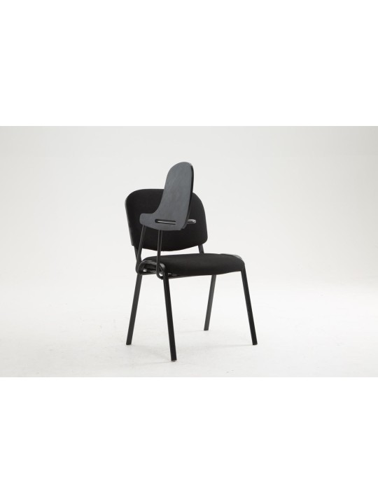 Chaise Ken avec table pliante en tissu, noir