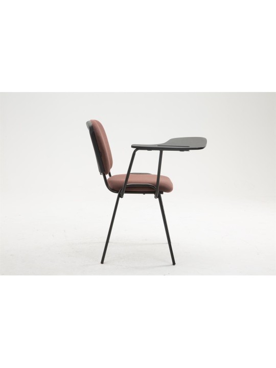 Chaise Ken avec table pliante en tissu, brun