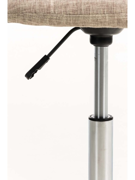 Chaise de bureau Emil tissu, crème