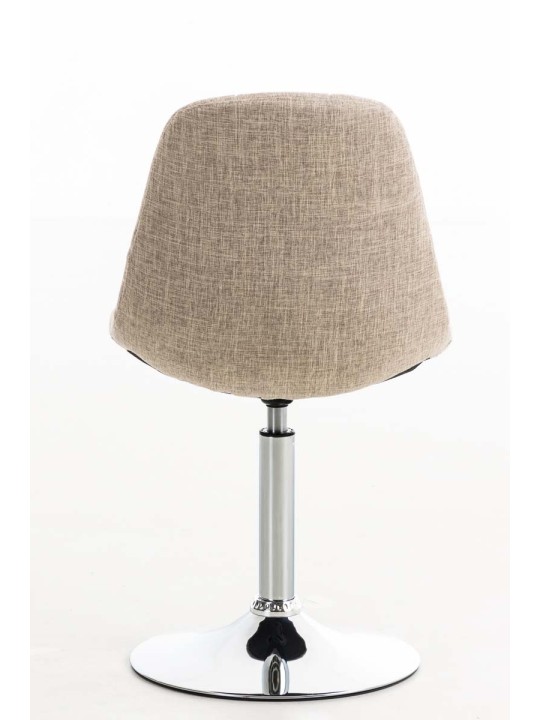 Chaise Emil en tissu, crème