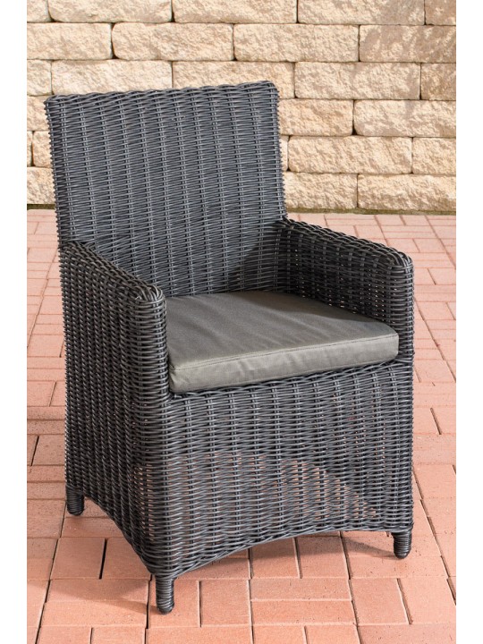 Chaise Fontana / Sankt Marlo Anthracite 5mm, noir