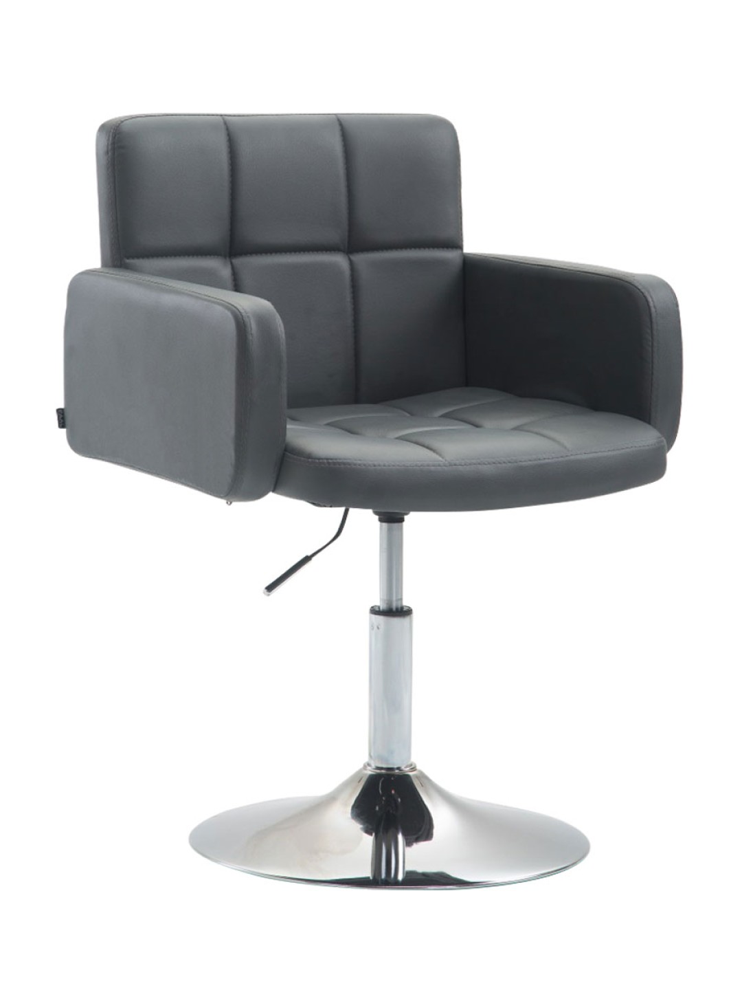 Chaise longue Los Angeles simili cuir, gris