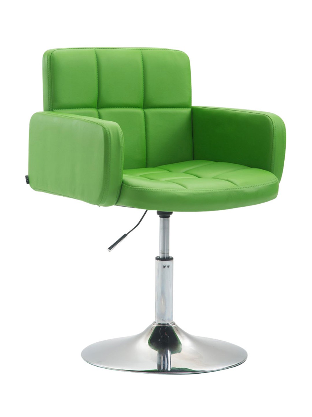 Chaise longue Los Angeles simili cuir, vert