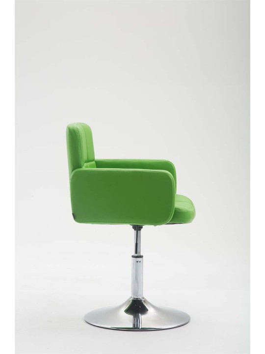 Chaise longue Los Angeles simili cuir, vert