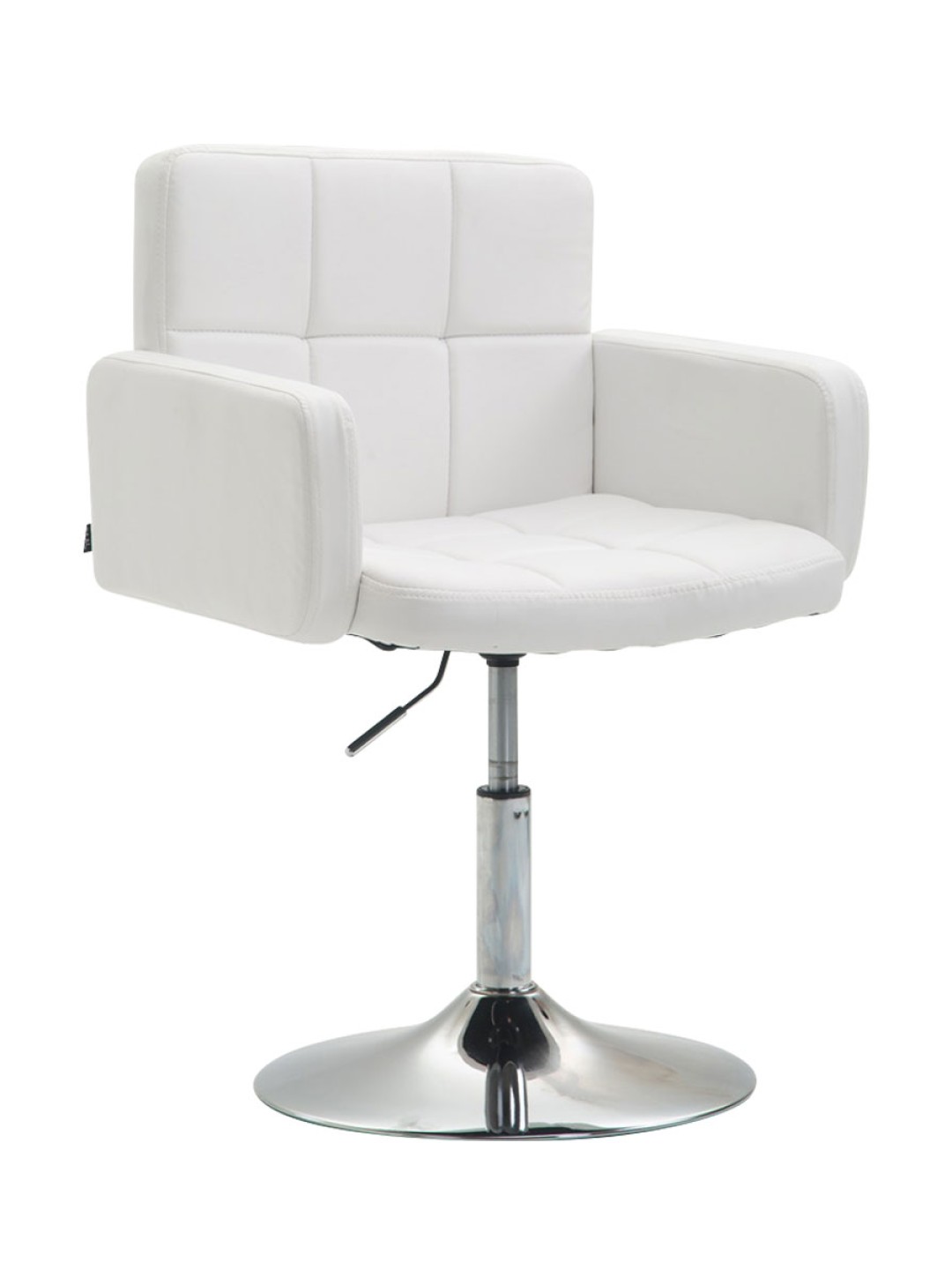 Chaise longue Los Angeles simili cuir, blanc