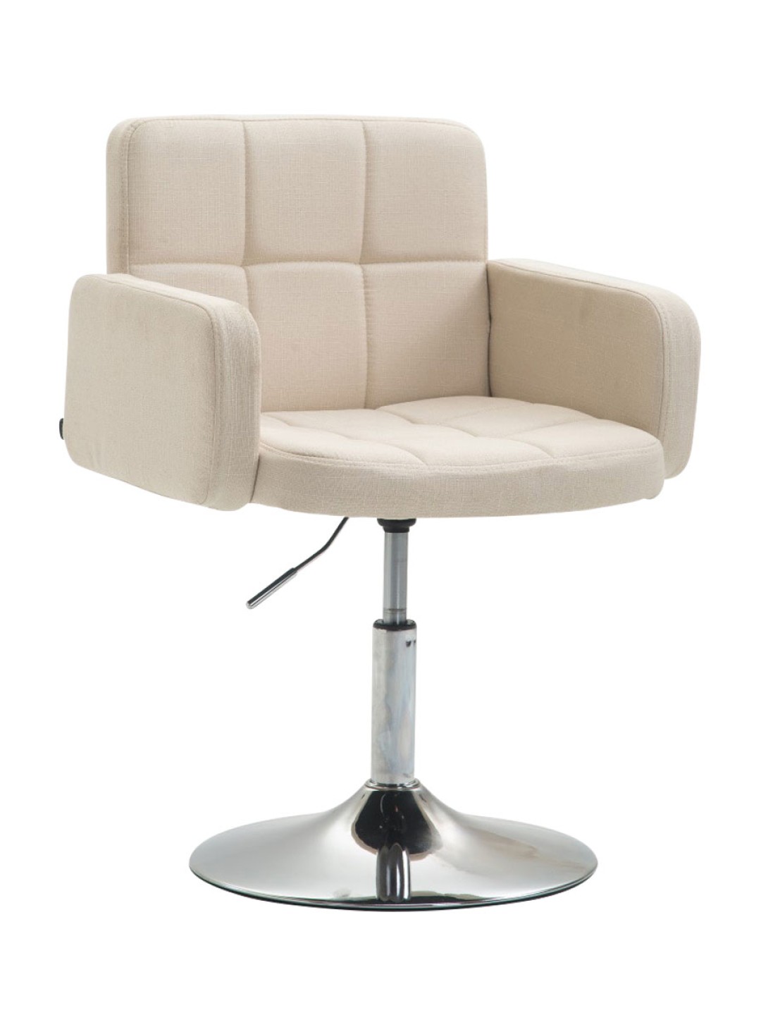 Chaise longue Los Angeles en tissu, crème