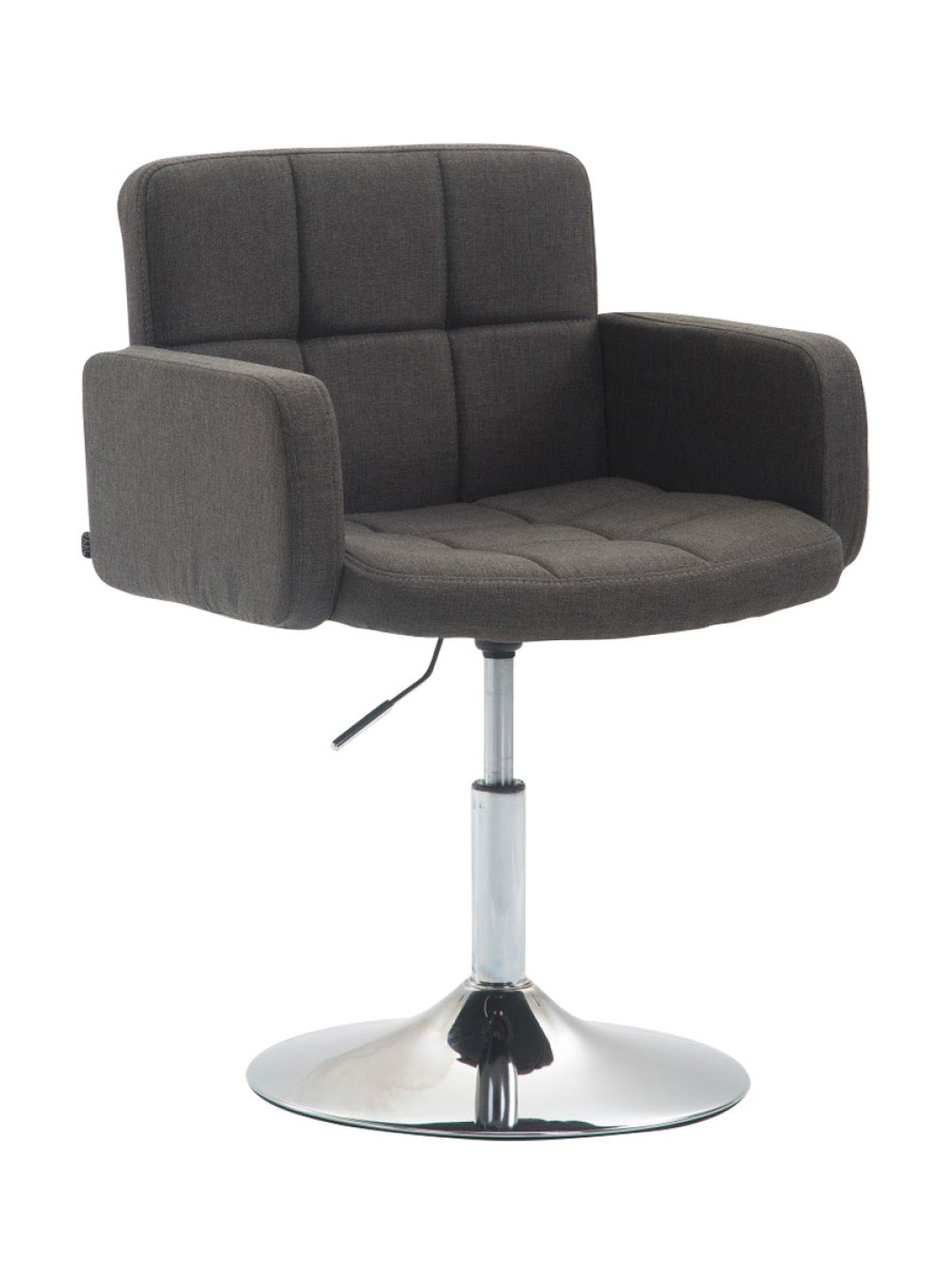 Chaise longue Los Angeles en tissu, gris foncé