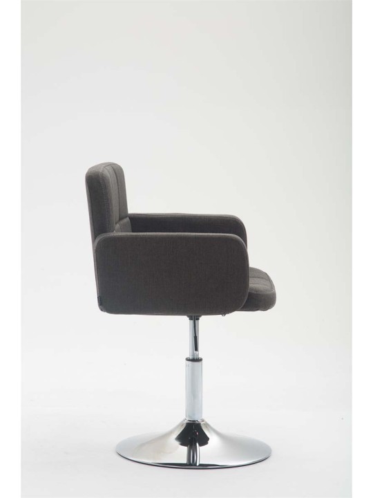 Chaise longue Los Angeles en tissu, gris foncé