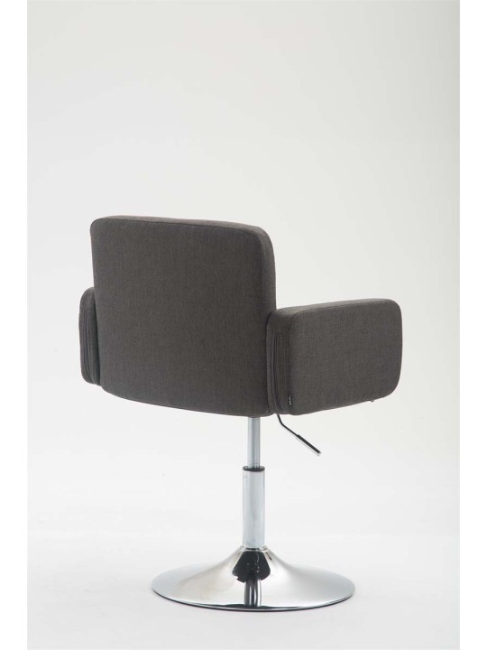 Chaise longue Los Angeles en tissu, gris foncé