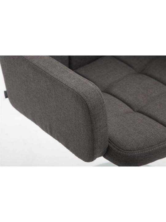 Chaise longue Los Angeles en tissu, gris foncé