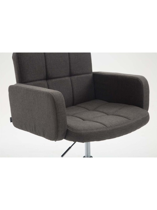 Chaise longue Los Angeles en tissu, gris foncé