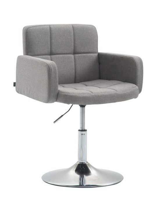 Chaise longue Los Angeles en tissu, gris